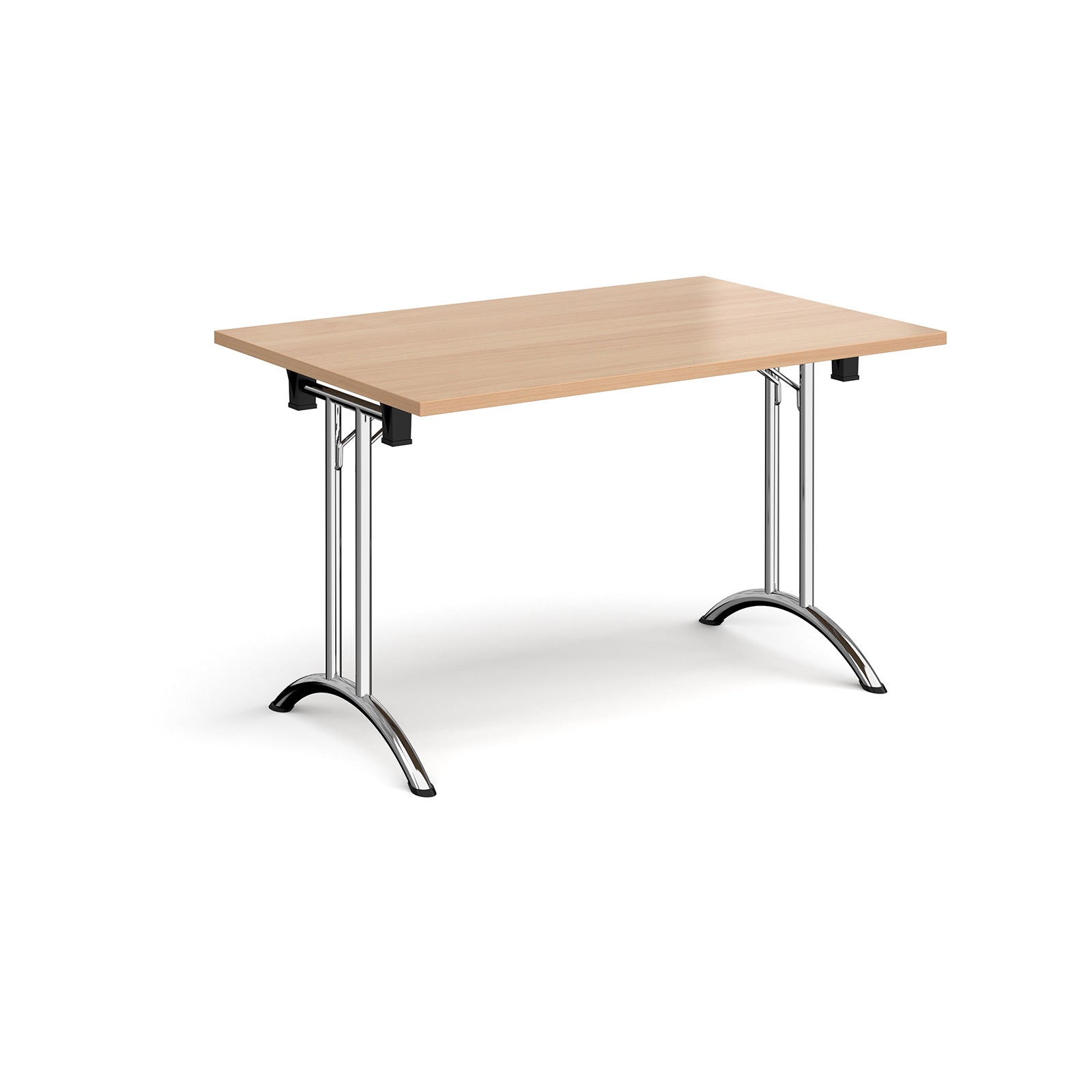 Rectangular folding leg table with curved feet - CFL1200-C-B