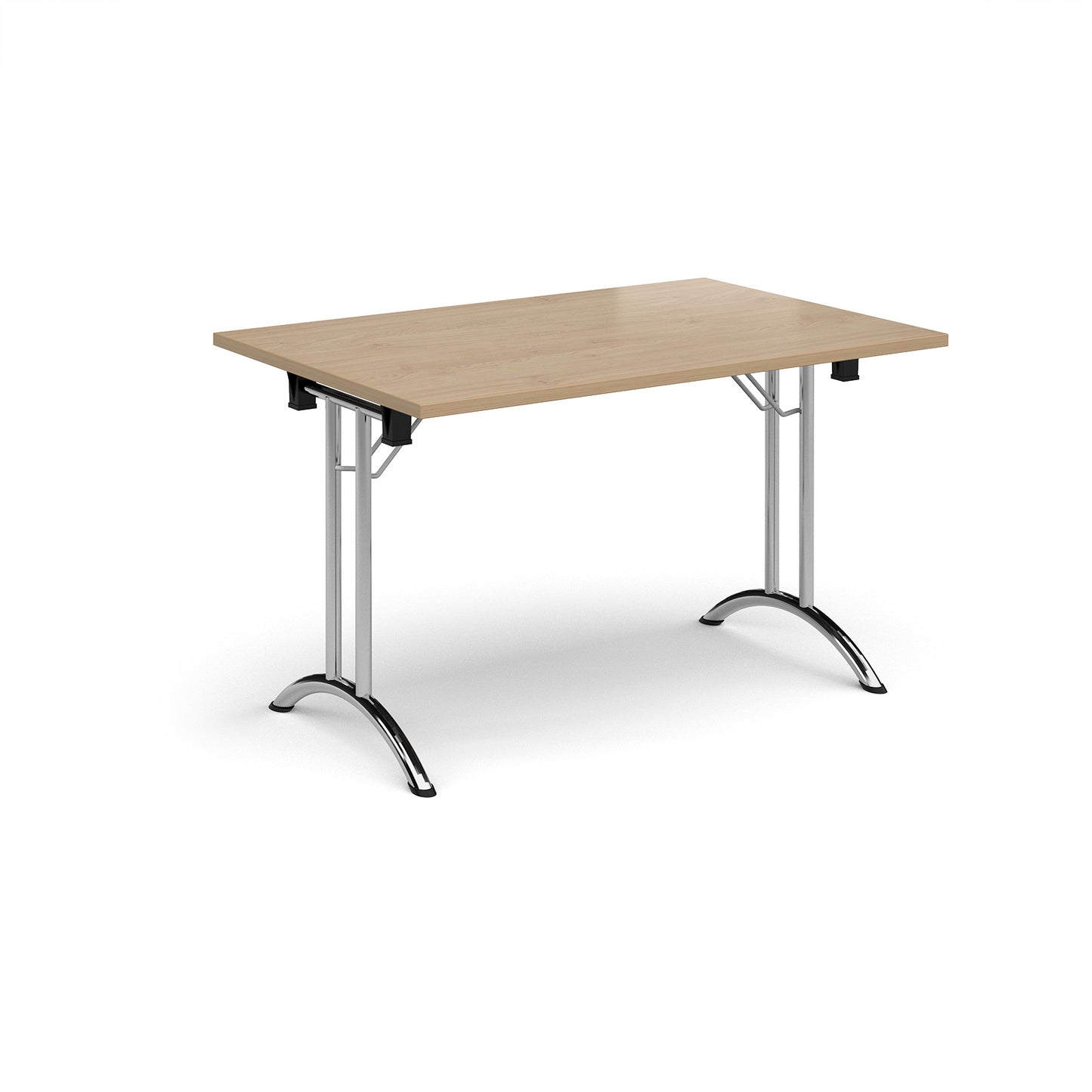 Rectangular folding leg table with curved feet - CFL1200-C-KO