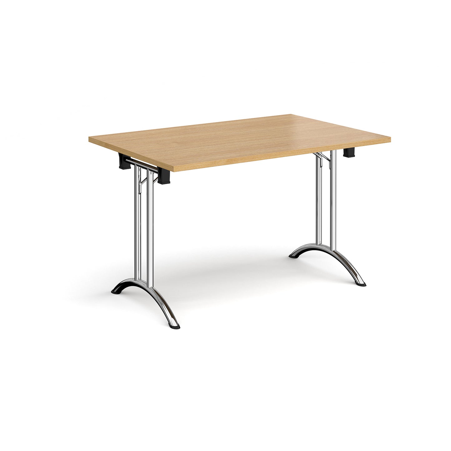 Rectangular folding leg table with curved feet - CFL1200-C-O