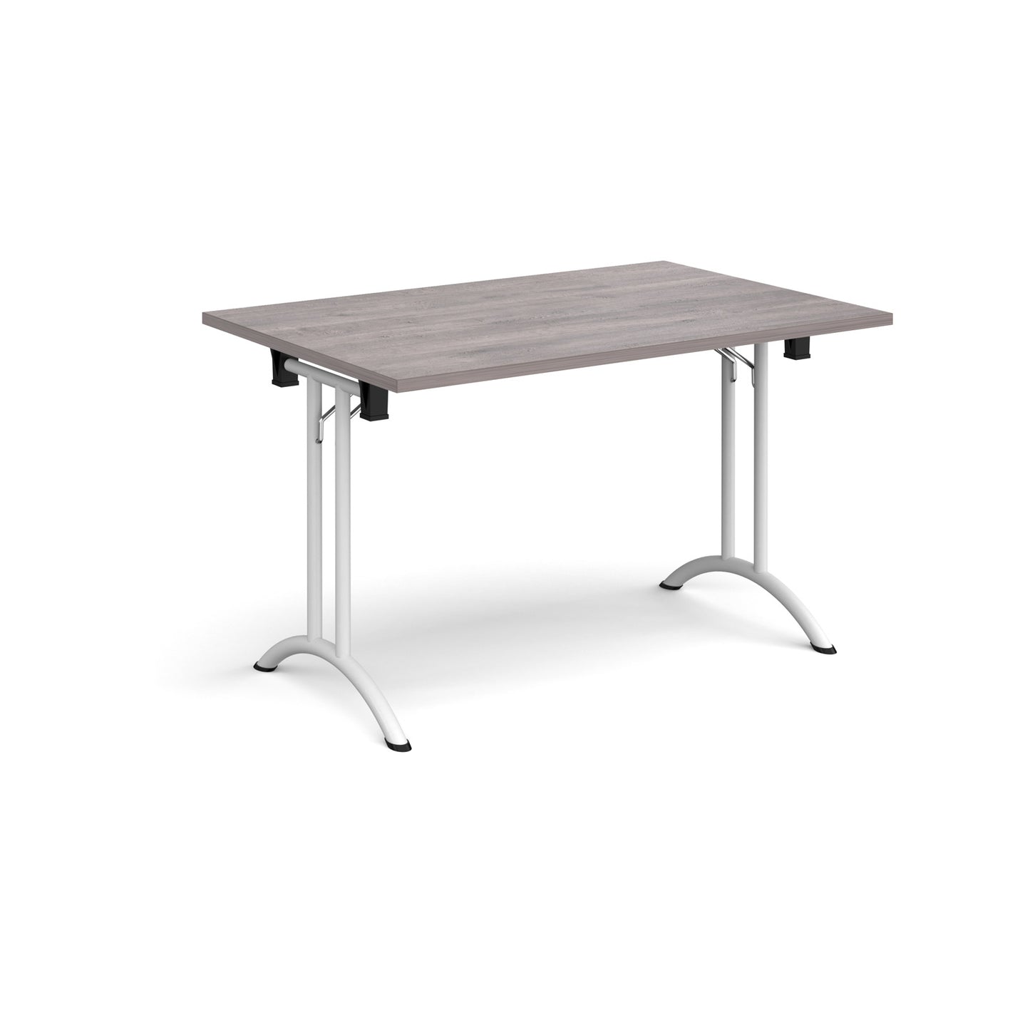 Rectangular folding leg table with curved feet - CFL1200-WH-GO