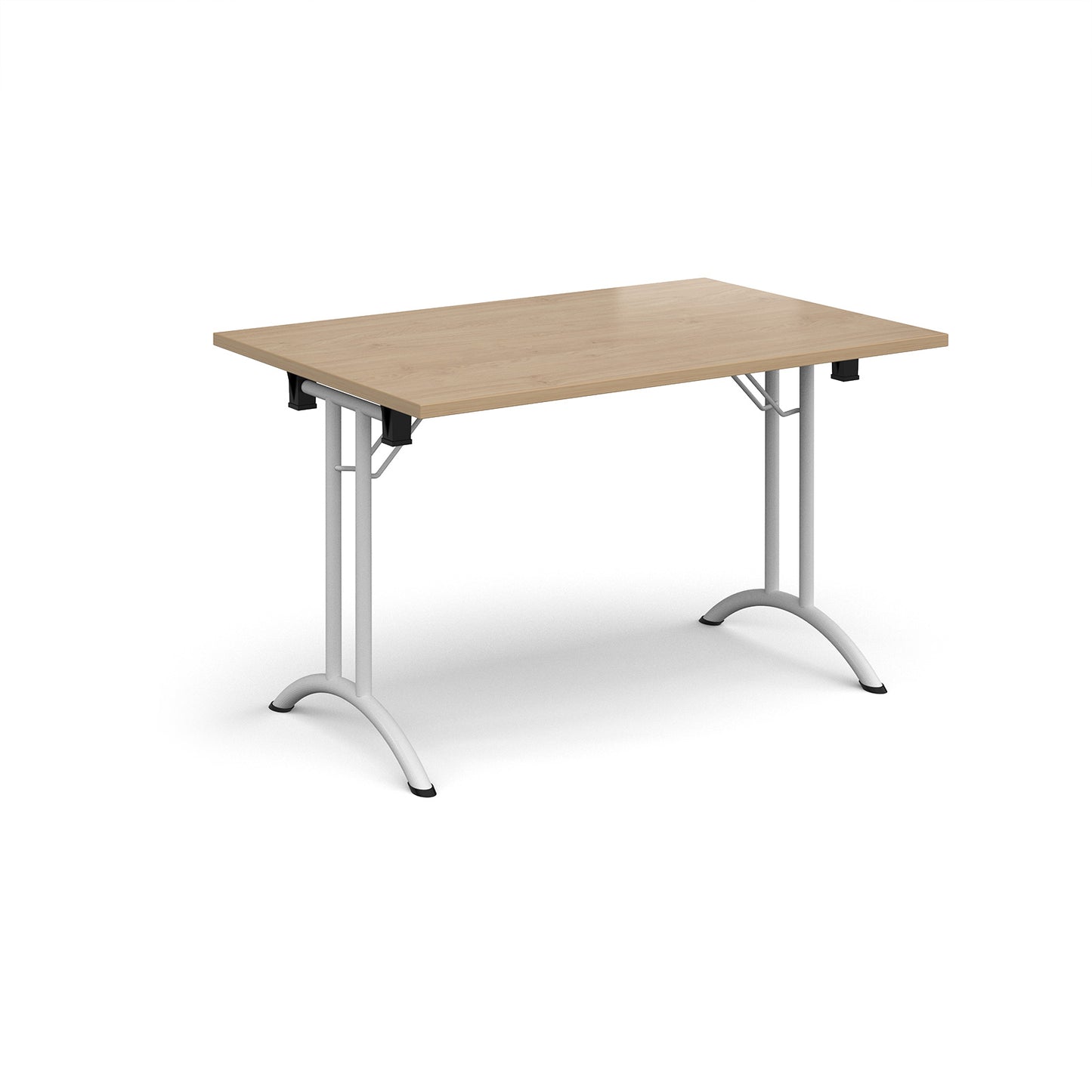 Rectangular folding leg table with curved feet - CFL1200-WH-KO