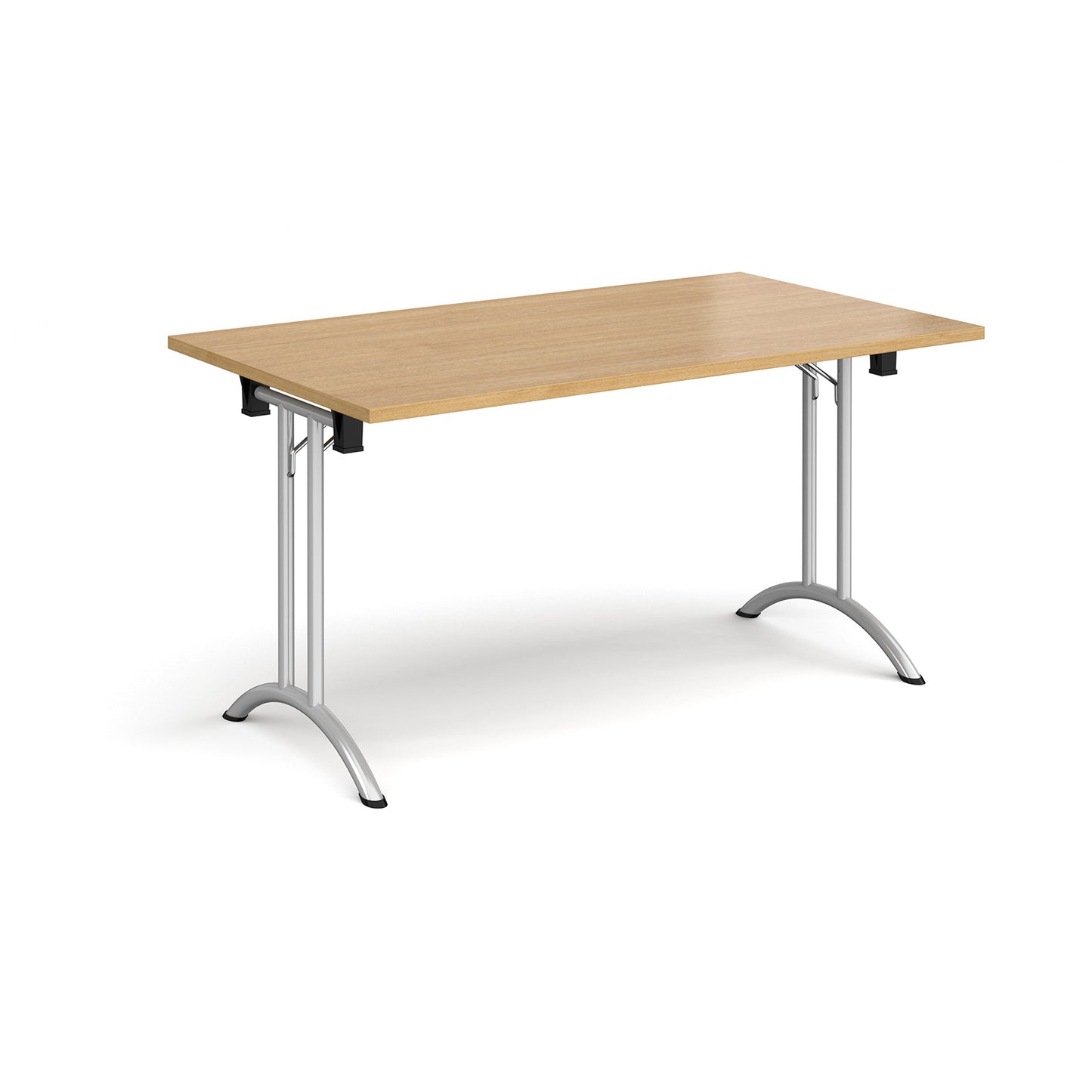 Rectangular folding leg table with curved feet - CFL1400-S-O