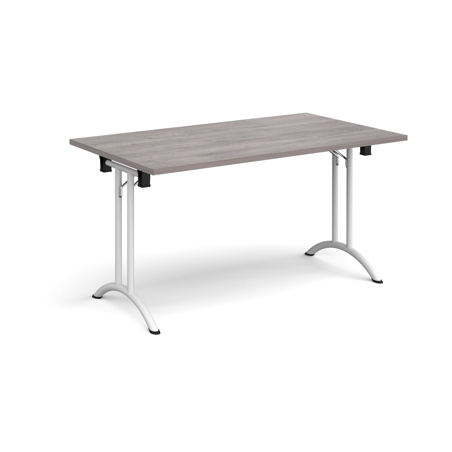 Rectangular folding leg table with curved feet - CFL1400-WH-GO