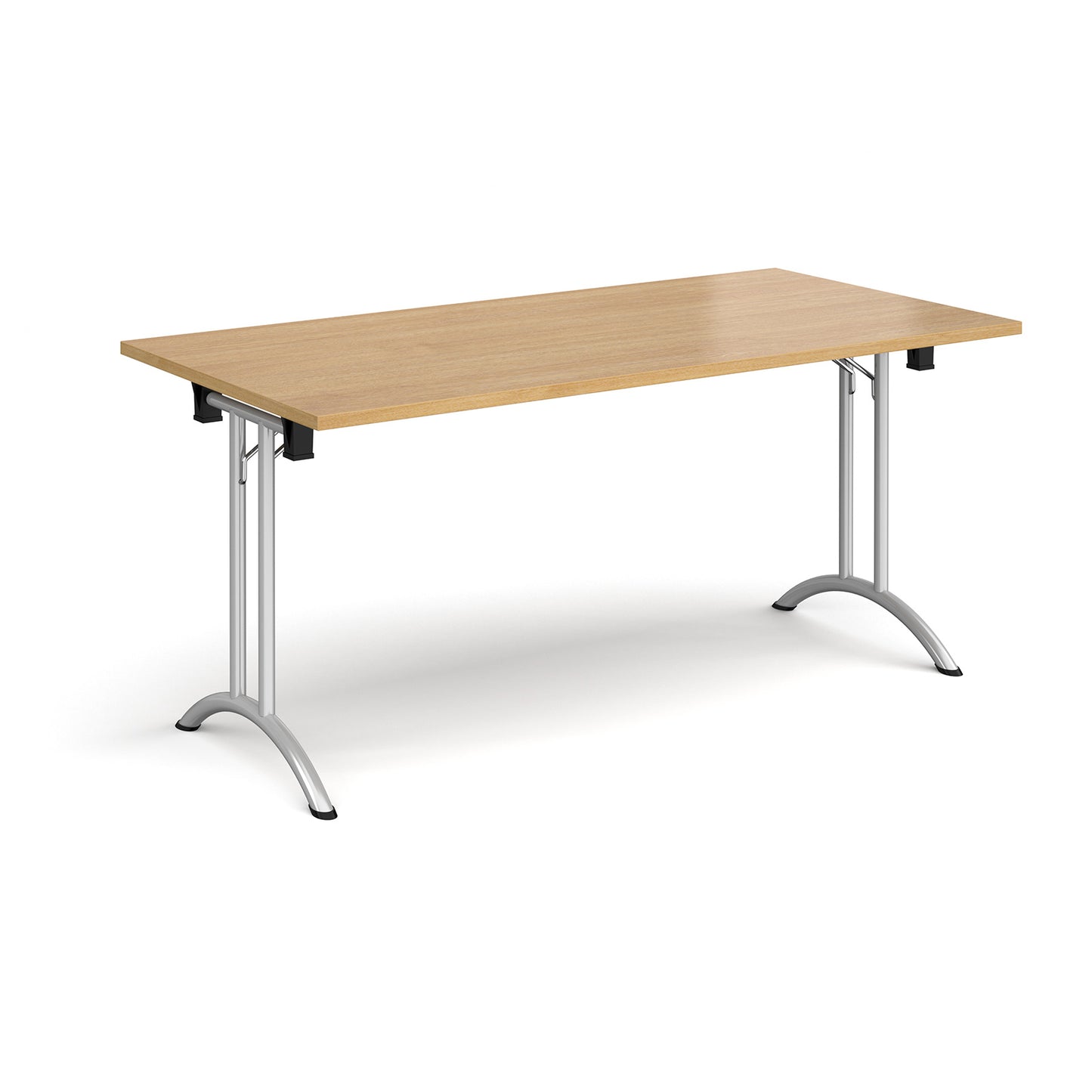 Rectangular folding leg table with curved feet - CFL1600-S-O