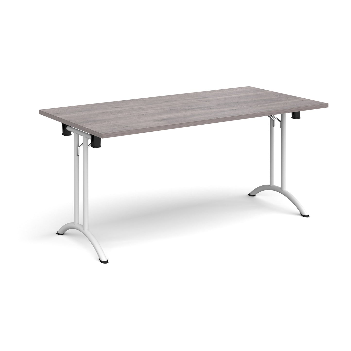 Rectangular folding leg table with curved feet - CFL1600-WH-GO