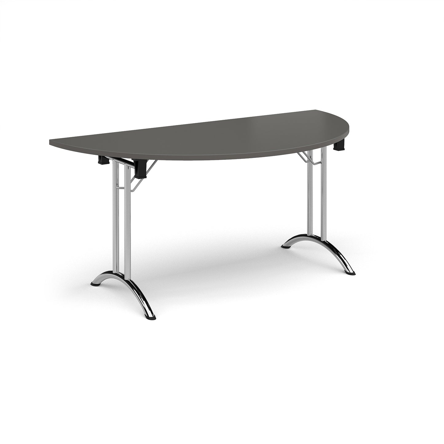 Semi circular folding leg table with curved feet - CFL1600S-C-OG