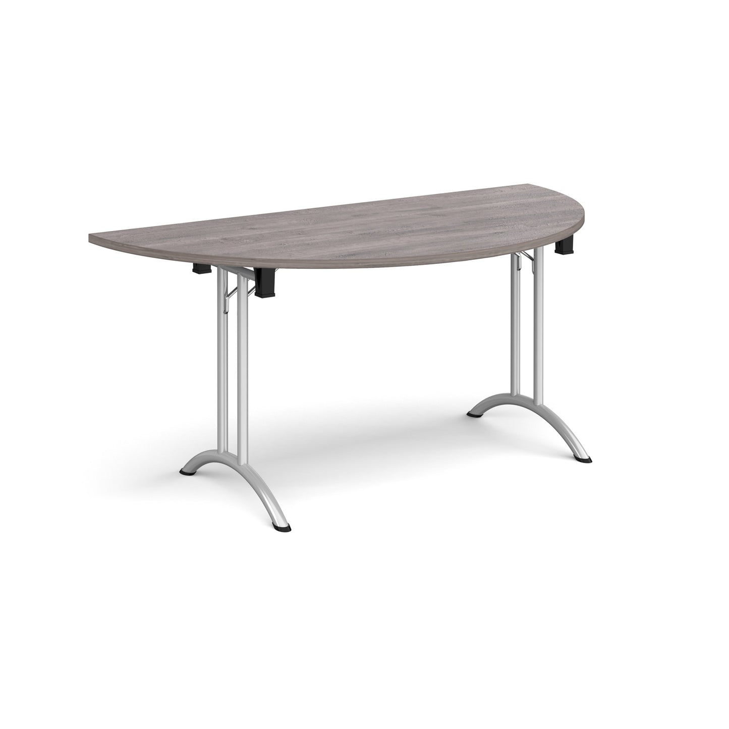 Semi circular folding leg table with curved feet - CFL1600S-S-GO