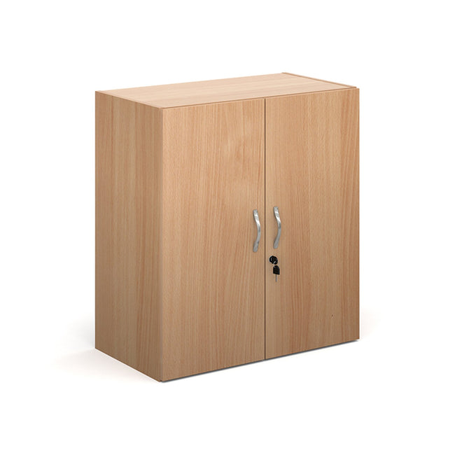 Contract Double Door Cupboard 830mm High - Beech
