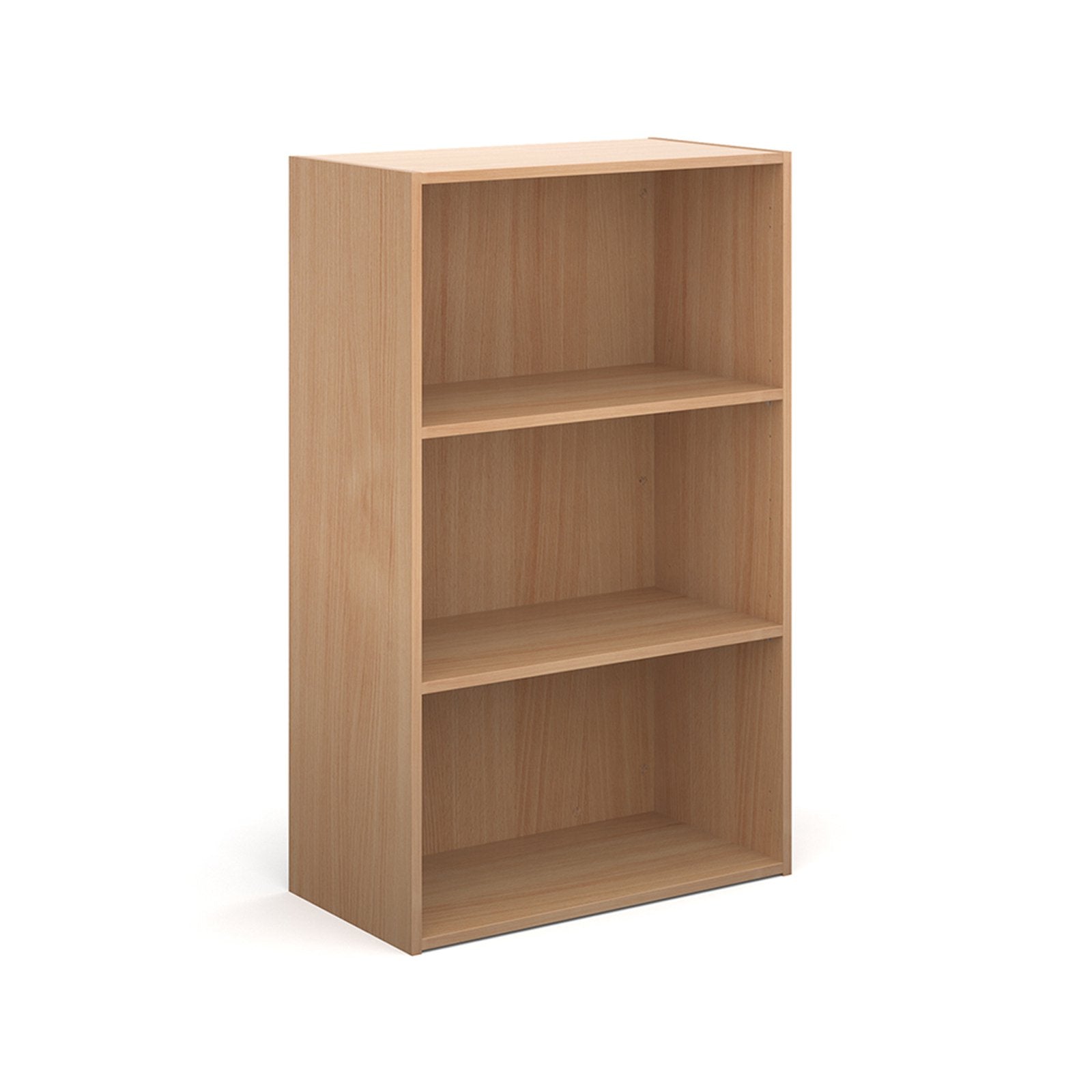 Contract bookcase With Shelves 1230mm High - Oak