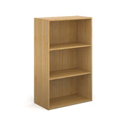 Contract bookcase With Shelves 1230mm High - Oak