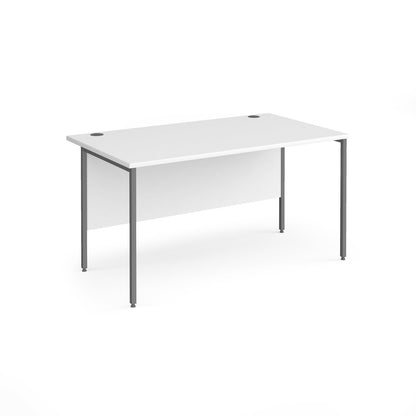 H-Frame straight desk 80cm deep