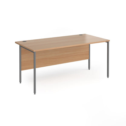 H-Frame straight desk 80cm deep