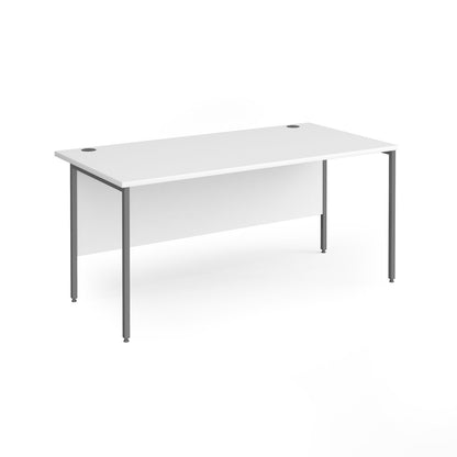 H-Frame straight desk 80cm deep