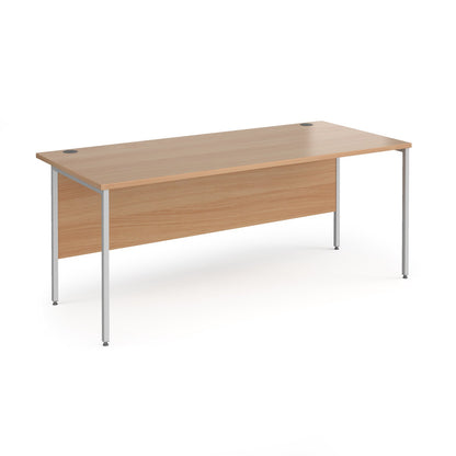 H-Frame straight desk 80cm deep