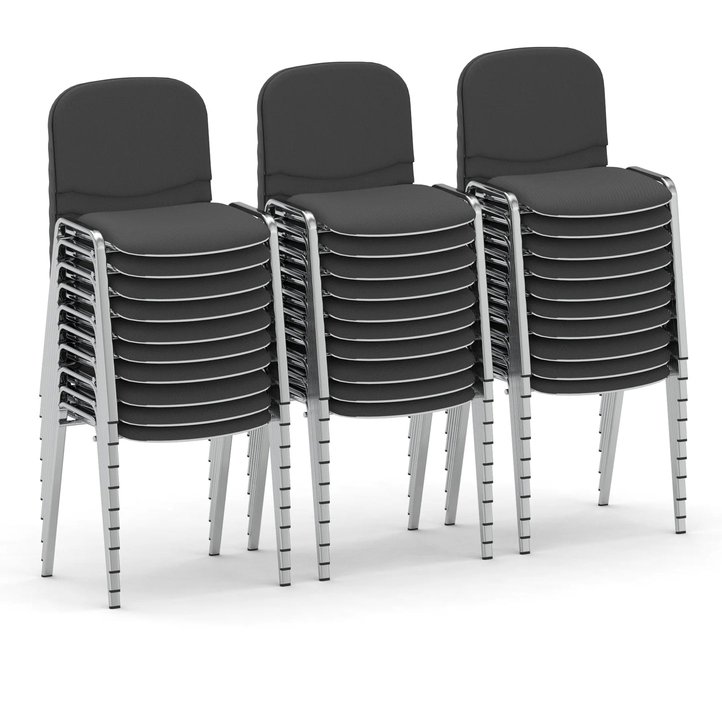 ISO Stacking Visitor/Conference Chairs – Bulk Bundle of 30