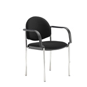 Coda Meeting Room Chair – Chrome Frame Conference Chair – Stackable Office Seating – Multiple Colours Available
