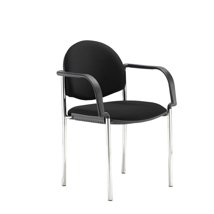 Coda Meeting Room Chair – Chrome Frame Conference Chair – Stackable Office Seating – Multiple Colours Available