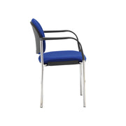 Coda Meeting Room Chair – Chrome Frame Conference Chair – Stackable Office Seating – Multiple Colours Available