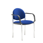 Coda Meeting Room Chair – Chrome Frame Conference Chair – Stackable Office Seating – Multiple Colours Available