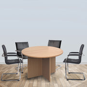 Arrow head leg circular meeting table