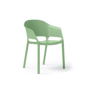 Contra one piece chair with integrated arms