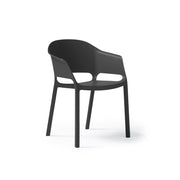 Contra one piece chair with integrated arms