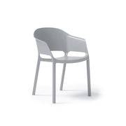 Contra one piece chair with integrated arms