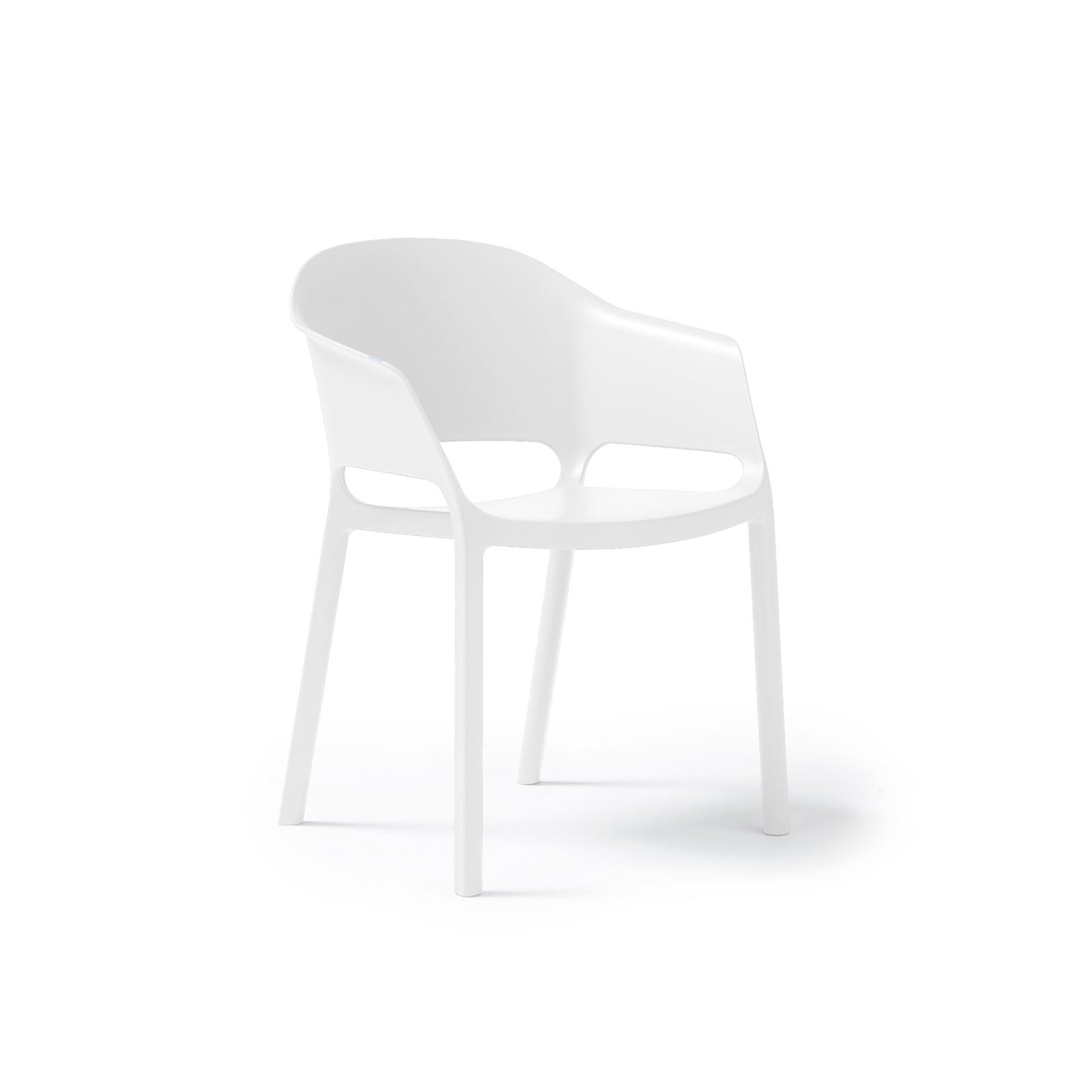 Contra one piece chair with integrated arms - CON301-WH