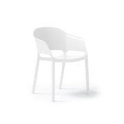 Contra one piece chair with integrated arms