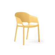 Contra one piece chair with integrated arms