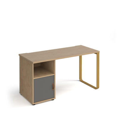 Cairo desk, ped with door - CR614P-C-KO-OG
