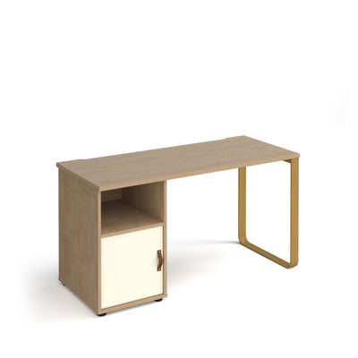 Cairo desk, ped with door - CR614P-C-KO-WH
