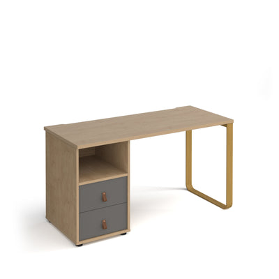 Cairo desk, ped with draws - CR614P-D-KO-OG