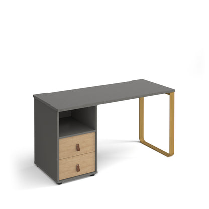Cairo desk, ped with draws - CR614P-D-OG-KO