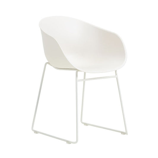 Verco Multi Purpose Seating - Cup, Plastic Shell with a Painted Cream-White Wire Frame