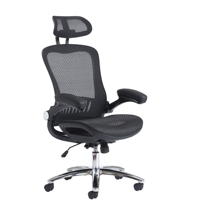 Curva High Back Mesh Executive Office Chair – Black