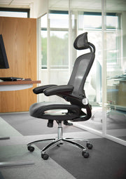 Curva High Back Mesh Executive Office Chair – Black