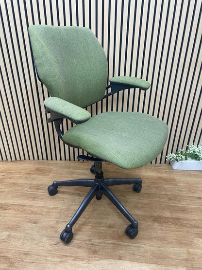 Humanscale Freedom Executive Office Chair In Green Fabric - UK DELIVERY