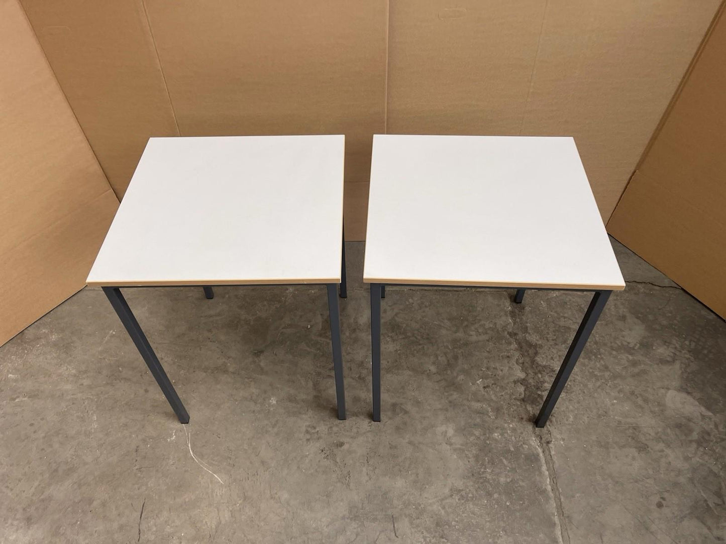 White Stacking Tables - 4 AVAILABLE- CAN DELIVER