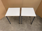 White Stacking Tables - 4 AVAILABLE- CAN DELIVER