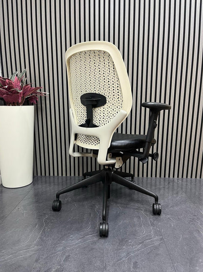 Orangebox Ara – Black Leather Seat– Lumbar Support  –Rrp£759 - UK Delivery