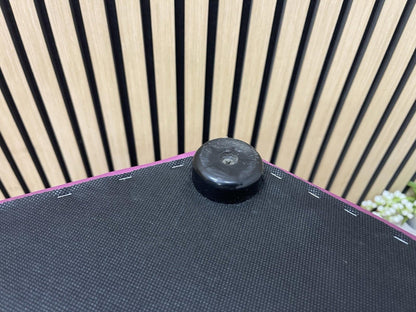 Purple Leather Home / Office Stool - UK DELIVERY