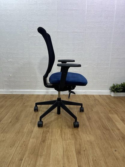 Senator Fuse Adjustable Office Chair / Velvet seat/ 4D Armrest - UK Delivery