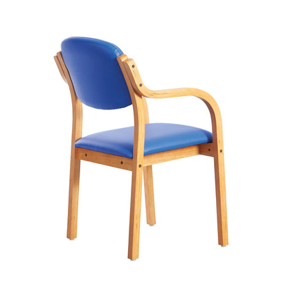 Dart wooden frame stackable chair