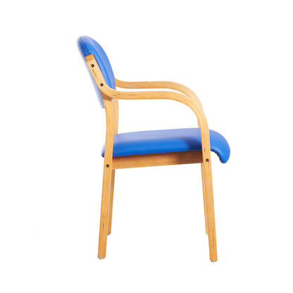 Dart wooden frame stackable chair