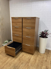 Walnut filling cabinet with draws - CAN DELIVER LOCAL