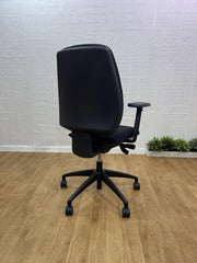 Elite Fully Adjustable Ergonomic Office Task Chair  Black