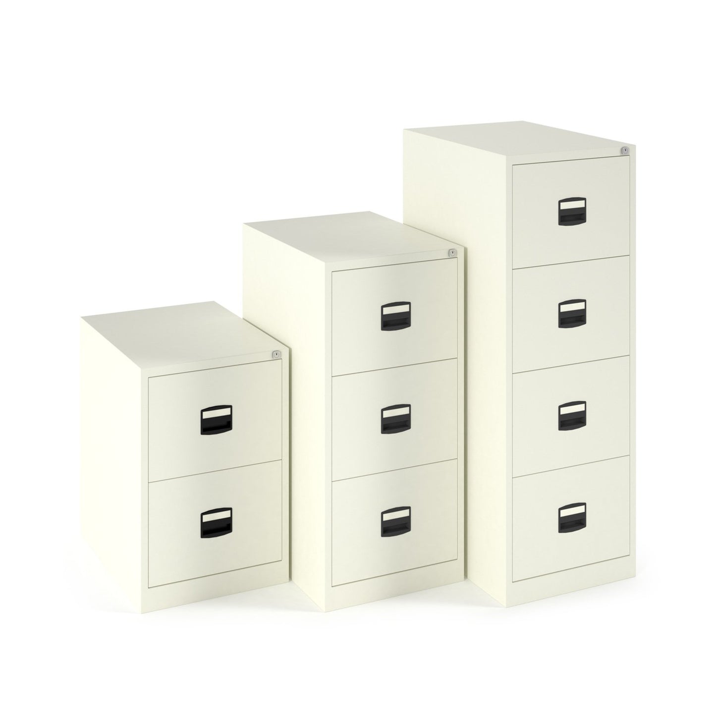 Steel Contract Filing Cabinet - 2 Drawer - White
