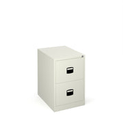 Steel Contract Filing Cabinet - 2 Drawer - White