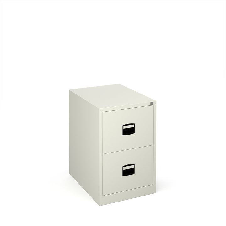 Steel Contract Filing Cabinet - 2 Drawer - White